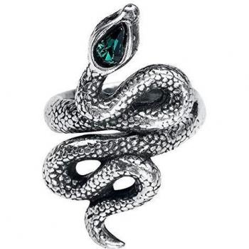 Alchemy Gothic Psalm Mujer Anillo Plateado XXS-XS, Peltre,