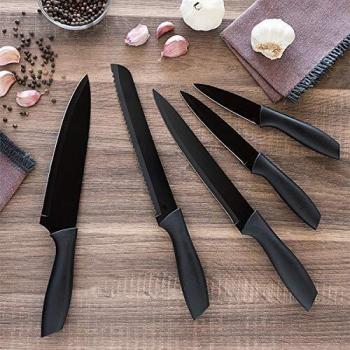 BigBuy Cooking V0201350 Juego de Cuchillos, Metal