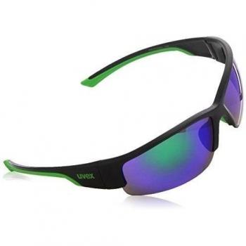 Uvex Sportstyle 215 - Gafas de ciclismo, color negro mate / verde