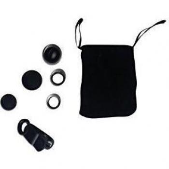Universal 3-in-1 smartphone objetivo con clip 3 lentes 2 tapas de las lentes y 1 clip de sujeción