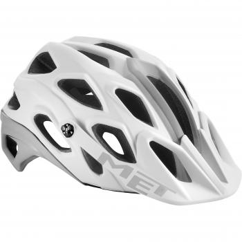 MET adultos casco para bicicleta de montaña Lupo, primavera/verano, unisex, color blanco, tamaño 54-58 cm