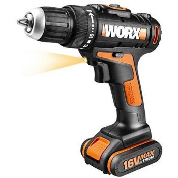 Worx WX152 - Atornillador 1 batería Li-ion 16v-2,0Ah