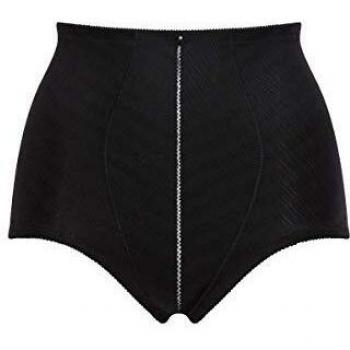 Felina 8076-4 Women's Weftloc Black Firm/Medium Control Slimming Shaping High Waist Brief Xxlarge