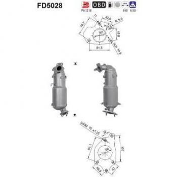 Filtro de Partículas AS FD5028 con Alta Eficiencia y Tecnología Avanzada