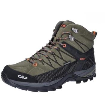 CMP Rigel Mid Waterproof Hiking Boots Olive/Orange - Size 41