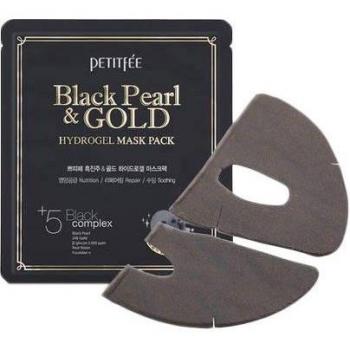PETITFEE Black Pearl & Gold Hydrogel Mask Pack - 5 Pieces (32g each)