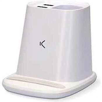 KSIX Wireless Charger Pen Holder 10W Fast Charge White