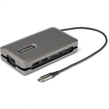 StarTech.com Adaptador Multipuertos USB-C a HDMI 2.0 4K 60Hz, Hub USB de 2 Puertos 10Gbps con Power Delivery (PD) de 100W