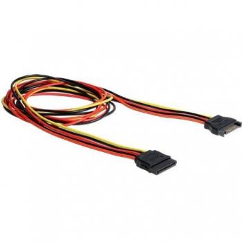 Cable de Alimentación SATA 15 Pin Macho a SATA 15 Pin Hembra - Extensión 1 Metro DeLock