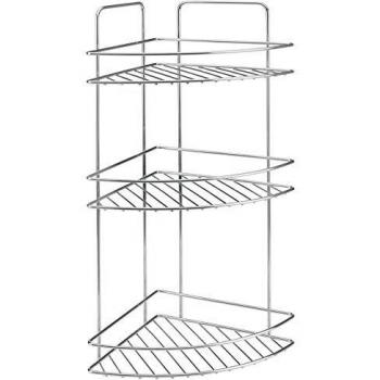 Metaltex 40421539 Reflex-Rinconera, 3 Pisos, 53 x 23 x 23 cm, Gris