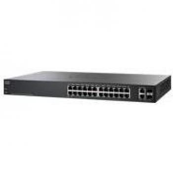 Cisco SF220-24 Smart Managed Switch - 24 Ports Ethernet with 2 Gigabit SFP Combo Ports