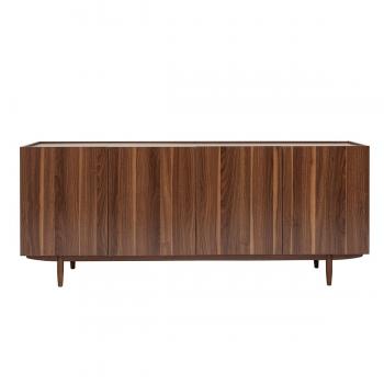 Aparador vintage con 4 puertas de madera oscura 180 cm SANAA