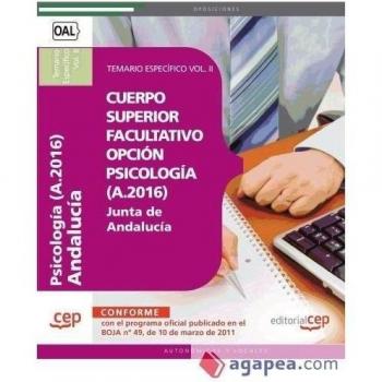 Cuerpo Superior Facultativo de la Junta de Andalucía, opción Psicología