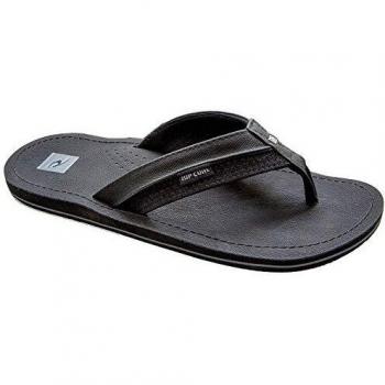Rip Curl OX Hombre,Flipflops imitación de Cuero,de Caballero,Easy Care,Black/Black,43 EU
