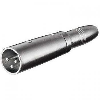 Adaptador XLR a Jack 6.35mm Macho/Hembra Gris