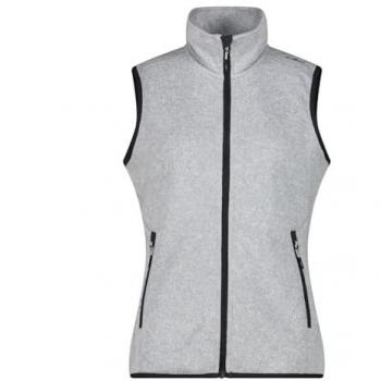 CMP Women's Heavy Fleece Outdoor Vest Gray Size 44