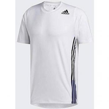 adidas Freelift 3-Stripes tee Camiseta de Manga Corta, Hombre, Blanco