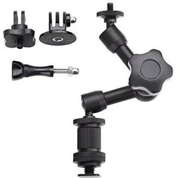 Mantona 18 cm Brazo articulado mágica Set para GoPro  Negro
