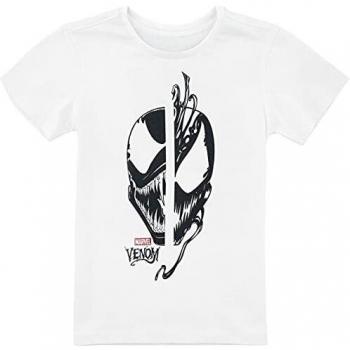 Venom (Marvel) Kids Venom & Carnage - Camiseta unisex, color blanco, Blanco, 10 años