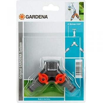 Gardena Grifo de 2 Vías 3/4-irrigazione Conexiones, Multicolor, única