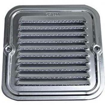 Rejilla de Ventilación de Aluminio Cuadrada 14 x 14 cm con Malla Superpuesta