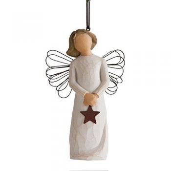 Enesco Willow Tree - Figurina de ángel de la luz, 10 cm