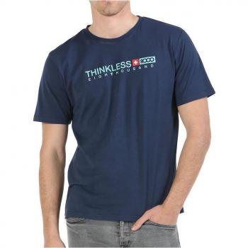 Camiseta de Manga Corta Hombre +8000 Vigorous Azul Oscuro
