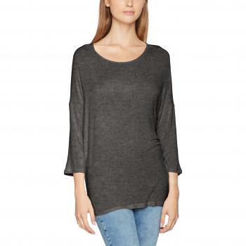 PIECES Pcmusthave 3/4 Top Noos, Camisa Manga Larga para Mujer, Gris