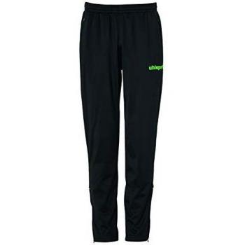 uhlsport Stream 22 Classic Pants Pantalones de poliéster Cinturilla Ajustable con cordón, Unisex Adulto, Black/Fluo Green, S