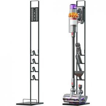 Soporte de almacenamiento compatible con aspiradoras Dyson Gen5detect, Gen5detect Absolute, V15s - Gris oscuro - Vhbw