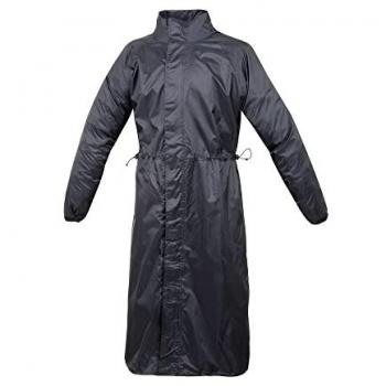 Chaqueta Antipioggia Larga Tucano Urbano Parabellum Negra 3XL-4XL, Impermeable y Antiviento para Moto y Scooter, Unisex