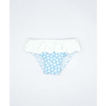 Culetín azul de estrellas con volante para bebé niña de Fina Ejerique