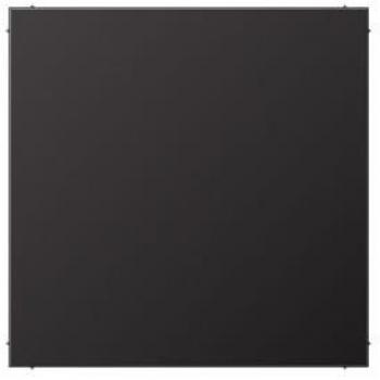 Placa Ciega Dark 0712000787 Jung - Placa ciega de diseño moderno, color oscuro, fabricada en material resistente, compatible con sistemas de instalación eléctrica Jung