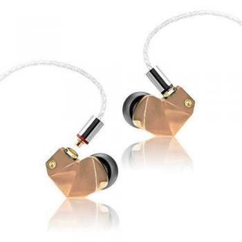 Final - Auriculares de botón Final Audio B1 Oro Rosa