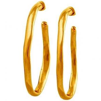 Ohmmm.. Golden Metal Earrings