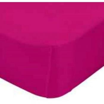 Sábana Bajera Basic 100% Algodón 150 Hilos Fucsia Cuna