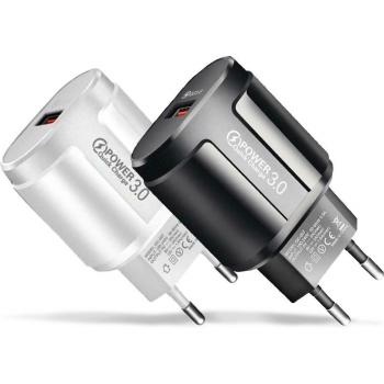 Cargador de carga rápida Qualcomm 3.0 USB para móvil con adaptador de enchufe de pared