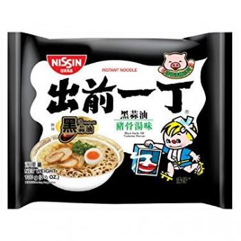 Nissin Demae Ramen Instant Noodle Black Garlic Oil Tonkotsu Flavour 100g
