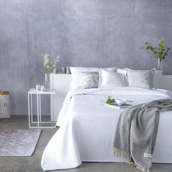 Guy Laroche Colcha Terre de Algodón y Poliéster en Color Blanco Tamaño 180x270 cm