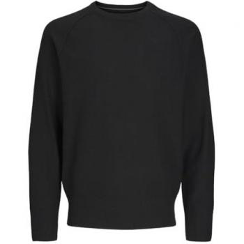 Jersey de punto con cuello redondo y manga larga para hombre Jack & Jones Jcomason Knit Crew Neck, Cloud Dancer/Detail:Cyclo 002, M