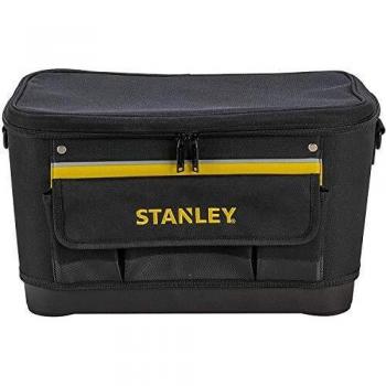 STANLEY 1-96-193 - Bolsa para herramientas con tapa plana, 44.7 x 26.2 x 25.1 cm, base reforzada