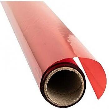Liderpapel CL22 - Papel celofán, color rojo, 0,6 x 10 m