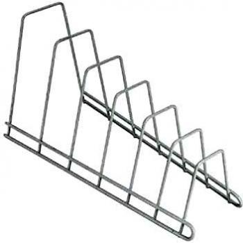 Metaltex Sector - Soporte 6 tapaderas, banderas o tablas, color blanco