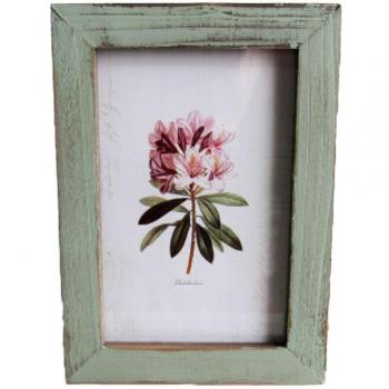 Leisial Marcos de Madera Estilo Vintage Marco de Fotos para Decoracion de Casa Foto de Boda Fotos de Paisajes Verde,17.6*12.6cm