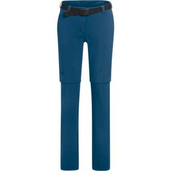 Maier Sports Nata 2 Women's Zip-Off Outdoor Pants with 3 Pockets, Regular Fit, Ensign Blue
