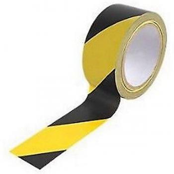 Sin tonterías 50 mm x 33 mm), color negro/amarillo Zigzag Hazard cinta