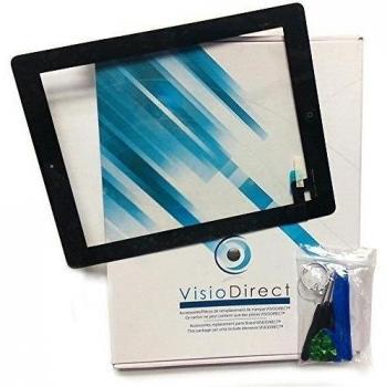 Vitre-Pantalla táctil para iPad Mini/Mini 2, color negro con circuito integrado y botón de herramientas