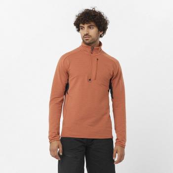Forro polar de hombre Salomon Essential Lightwarm Half Zip naranja - L