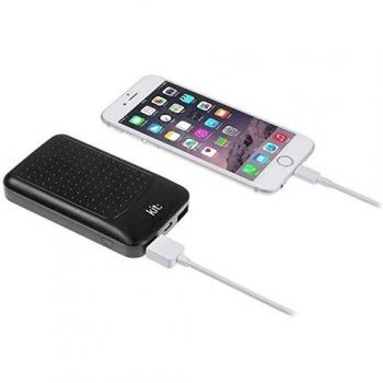 CPW Banco de la energía 6000 mAh batería Externa 2 Puertos USB [Cargador portátil de Alta Capacidad de 6000 mAh] batería Externa Cargador de teléfono – Negro