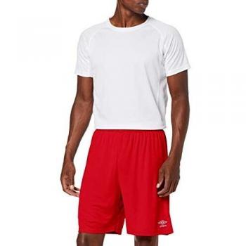 UMBRO King Pantalón de fútbol, Hombre, Rojo, S